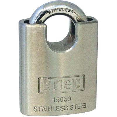 Kasp K15050D Hangslot 50 mm Verschillend sluitend Zilver Sleutelslot