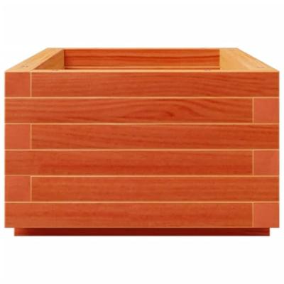 VidaXL Plantenbak 90x40x26,5 cm massief grenenhout wasbruin VidaXL Plantenbak 90x40x26,5 cm massief grenenhout wasbruin