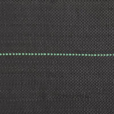 VidaXL Worteldoek 1x25 m polypropeen zwart - thumbnail