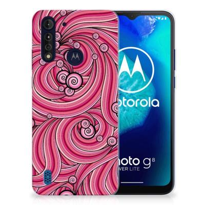 Motorola Moto G8 Power Lite | Hoesje maken | Swirl Pink Motorola Moto G8 Power Lite | Hoesje maken | Swirl Pink