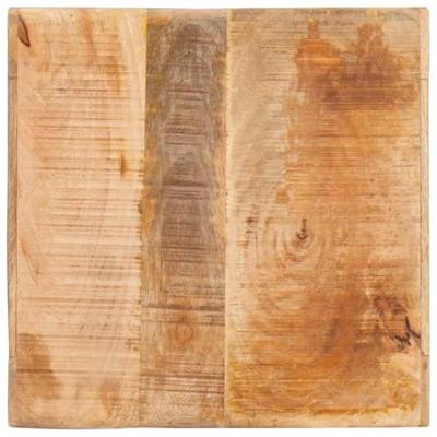 Bijzettafel met plank Bruin 40 x 40 x 49 cm Massief Mango Hout