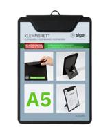 Sigel KB101 Menuklembord DIN A5 Zwart (b x h) 16.5 cm x 23.5 cm - thumbnail