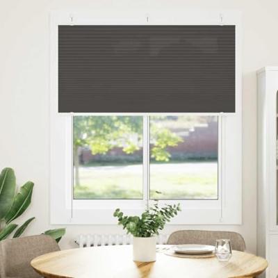 Pliss rolgordijn 115x100cm stofbreedte 114,4cm polyester zwart - thumbnail