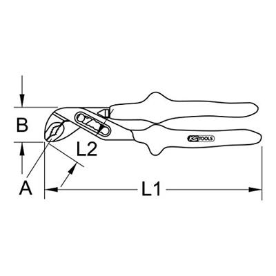 KS Tools 117.1273 1171273 Waterpomptang 250 mm