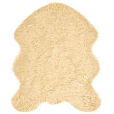 Nep Schapenvacht Tapijt Tafalla Crème 50 x 80 cm Polyester