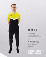 JAKO 6324 Polo Iconic - Zwart/Zachtgeel - S - thumbnail