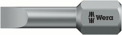 Wera 800/1 TZ Sleufschroeven Bits, 1.2 x 6.5 x 25 mm - 1 stuk(s) - 05056233001 Wera 800/1 TZ Sleufschroeven Bits, 1.2 x 6.5 x 25 mm - 1 stuk(s) - 05056233001