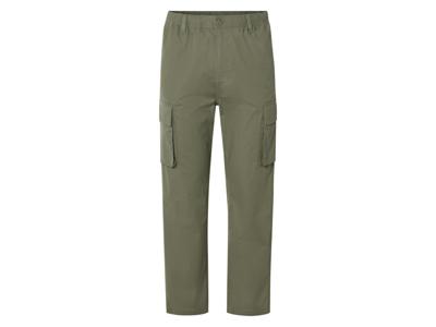 LIVERGY Heren cargobroek (Kaki, S)