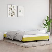 Bedframe zonder matras 140x200 cm stof groen - thumbnail