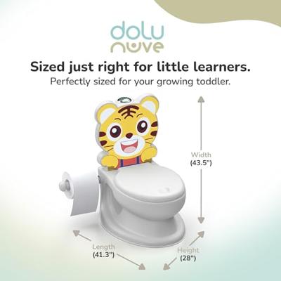 Dolu Educatief Potje Tijger + Geluid Geel/Wit Dolu Educatief Potje Tijger + Geluid Geel/Wit