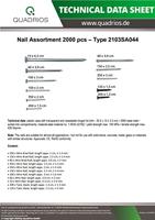 Quadrios 2103SA044 Assortiment nagels Inhoud 2000 stuk(s) - thumbnail