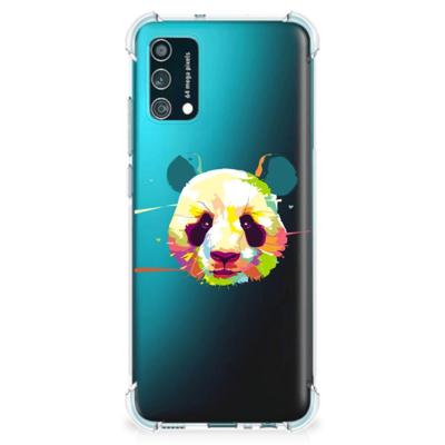 Samsung Galaxy M02s | A02s Stevig | Bumper Hoesje | Panda Color Samsung Galaxy M02s | A02s Stevig | Bumper Hoesje | Panda Color