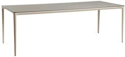 Tierra Outdoor dining tuintafel elegante 220x100x74cm champagne