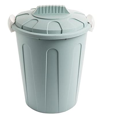 MaxiTon afvalemmer afvalbak met deksel 23 liter polypropyleen blauw