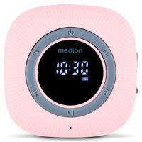 Doucheradio - MEDION - FM - Bluetooth - IPX6 - Zuignaphouder - Roze - thumbnail