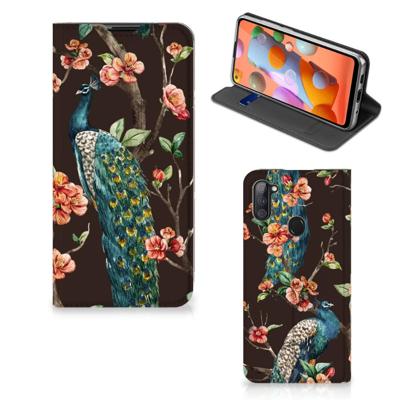 Samsung Galaxy M11 | A11 | Hoesje maken | Pauw met Bloemen