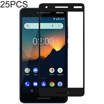 25 stuks volledige lijm volledige cover Screen Protector gehard glas film voor Nokia 2 1