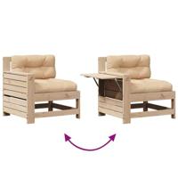 4-delige Loungeset massief grenenhout - thumbnail