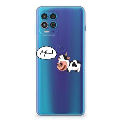 Motorola Moto G100 Telefoonhoesje met Naam Cow Motorola Moto G100 Telefoonhoesje met Naam Cow