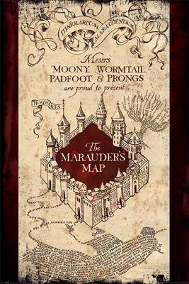 Poster Harry Potter - The Marauders Map 61x91,5cm Poster Harry Potter - The Marauders Map 61x91,5cm