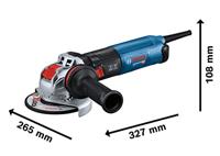 Bosch Blauw GWX 17-125 S | Haakse slijpmachine met X-LOCK | 1700 W | 125 mm - 06017D2300 - thumbnail