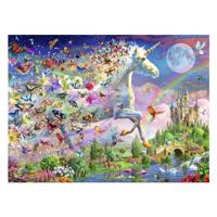 Ravensburger puzzel schitterende eenhoorn met vlinders 200 XXL stukjes - thumbnail
