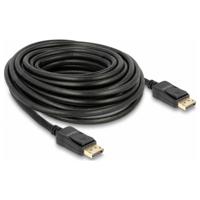 Delock 84862 DisplayPort-kabel DisplayPort Aansluitkabel DisplayPort-stekker 10 m Zwart Afgeschermd (drievoudig), Vergulde steekcontacten, 4K UHD - thumbnail