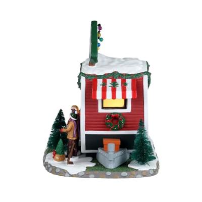 Lemax farm fresh christmas trees verlicht kersthuisje Vail Village 2023