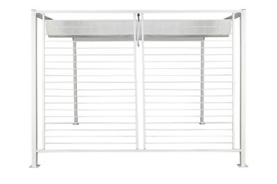 Pergola DKD Home Decor Wit 296 x 296 x 225 cm Staal - thumbnail