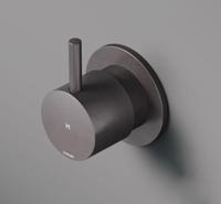 Inbouw Stopkraan Hotbath Cobber 1-hendel Verouderd IJzer (Warm) - thumbnail