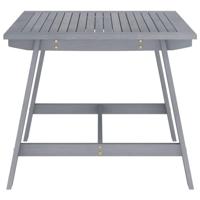 Tuintafel 88x88x74 cm massief acaciahout grijs - thumbnail