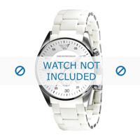 Armani horlogeband AR5859 Silicoon Wit 23mm - thumbnail