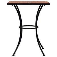 Bistrotafel mozaek 60 cm keramiek terracottakleurig - thumbnail
