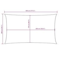 VidaXL Zonnescherm rechthoekig 2x4,5 m oxford stof beige - thumbnail