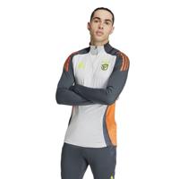 adidas Benfica Trainingstrui 1/4-Zip 2024-2025 Lichtgrijs Donkergrijs Felgeel - thumbnail