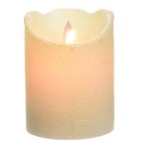 Led kaars Waving Wax 10cm off white - thumbnail