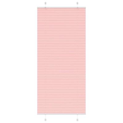 VidaXL Plissé rolgordijn 85x200 cm stofbreedte 84,4 cm polyester roze VidaXL Plissé rolgordijn 85x200 cm stofbreedte 84,4 cm polyester roze