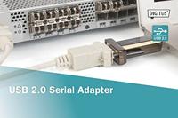 Digitus USB 2.0, Serieel Adapter [1x USB-A 2.0 stekker - 1x D-sub stekker 9-polig] DA-70167 0.80 m Vergulde steekcontacten - thumbnail