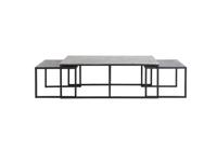 Light & Living Bijzettafel 'Kumalu' Set van 3 stuks max, antiek tin-antiek lood - thumbnail