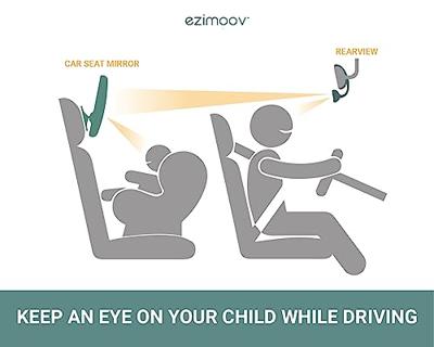 EZIMOOV EZI Mirror LED milieuvriendelijke autostoelspiegel zwart