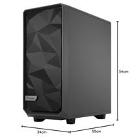 Fractal Design Meshify 2 Compact Light Tempered Glass midi tower behuizing - thumbnail
