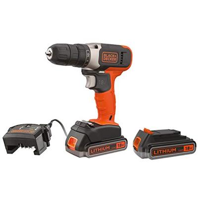 BLACK+DECKER BCD001E2K Accuboormachine | 18V | Inclusief 2x2,5Ah accu en lader | In koffer - BCD001E2K-QW