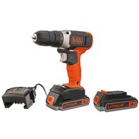 BLACK+DECKER BCD001E2K Accuboormachine | 18V | Inclusief 2x2,5Ah accu en lader | In koffer - BCD001E2K-QW - thumbnail