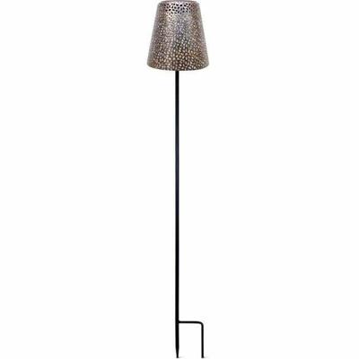 Solarlamp - GARDEN ID Gold - Ø12 h70 cm - Gebruiksduur 6-8 uur - Stabiliserende voet - Aan/uit knop - Zonder bedrading - AAA batterij. Solarlamp - GARDEN ID Gold - Ø12 h70 cm - Gebruiksduur 6-8 uur - Stabiliserende voet - Aan/uit knop - Zonder bedrading - AAA batterij.