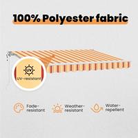 VidaXL Inklapbaar zonnescherm multikleur 350 x 200 cm - thumbnail