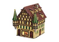 Wurm Light House "Sparkasse" van porselein, Kleurrijk (B/H/D) 16x17x17cm - thumbnail