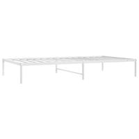 Bedframe metaal wit 75 x 190 cm - thumbnail