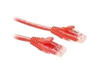 ACT Rode 1 meter U/UTP CAT6 patchkabel component level met RJ45 connectoren - thumbnail