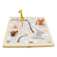 Houten Slangen en Ladders Spel - thumbnail