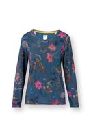 Pip Studio Trice Top Lange Mouw Coco Flower Blauw XXL - thumbnail